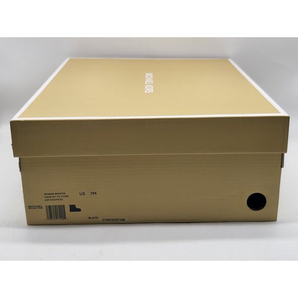 Michael Kors Winnie Sparkle Bootie Womens Size 7M Black Glitter Ankle Boots - Picture 9 of 9